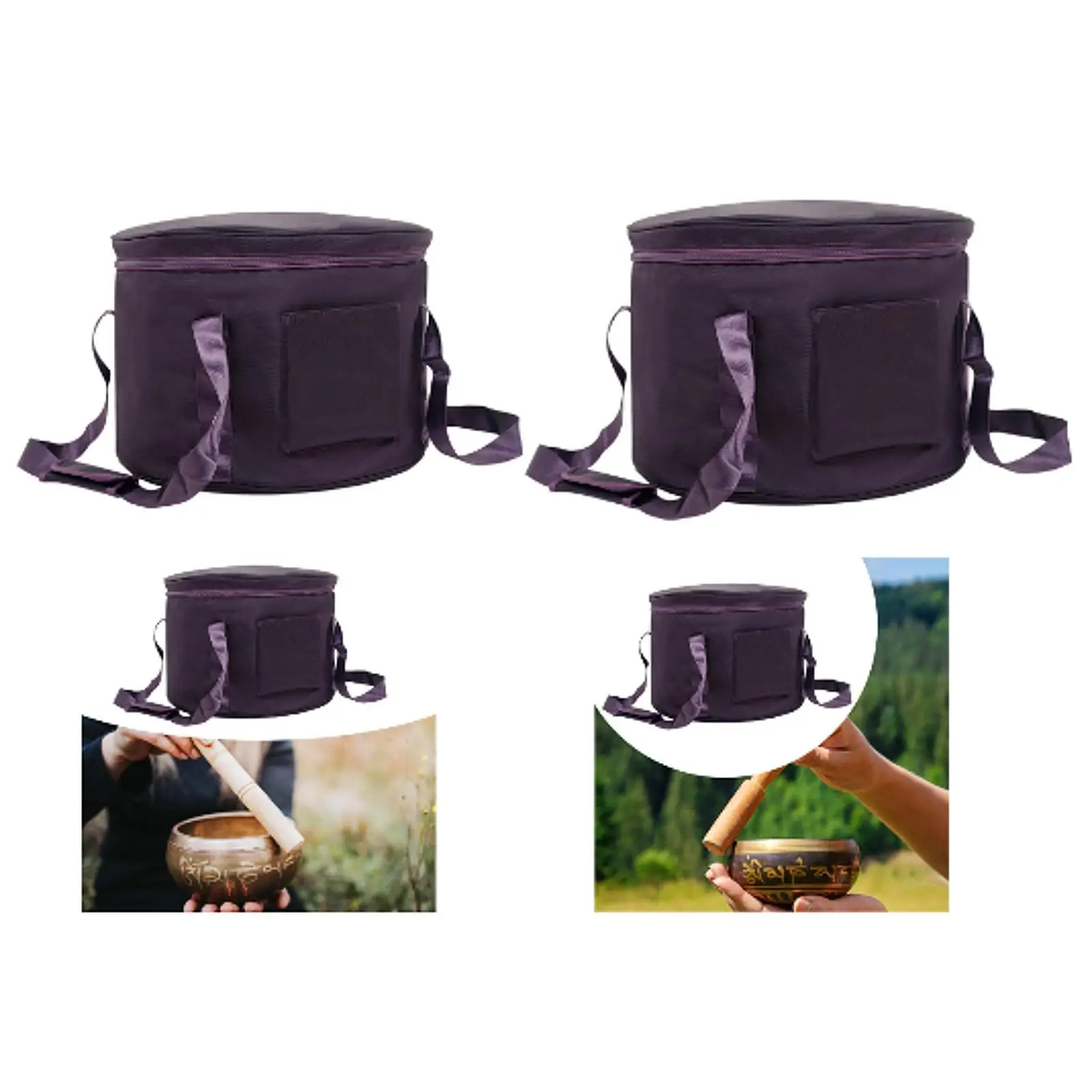 

Sound Bowl Case Travel Carry Case Sound Bowl Holder for Show Practice