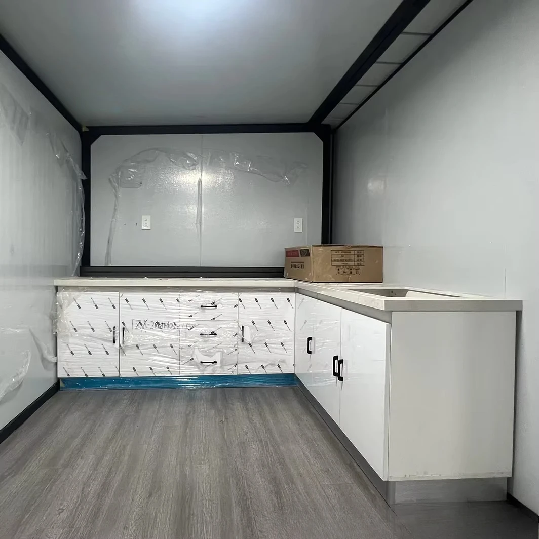 Commercial Container House 20/30/40ft Expandable Prefab Shop Office 2 Bed 1 Bath Kitchenette Garden Shed Steel