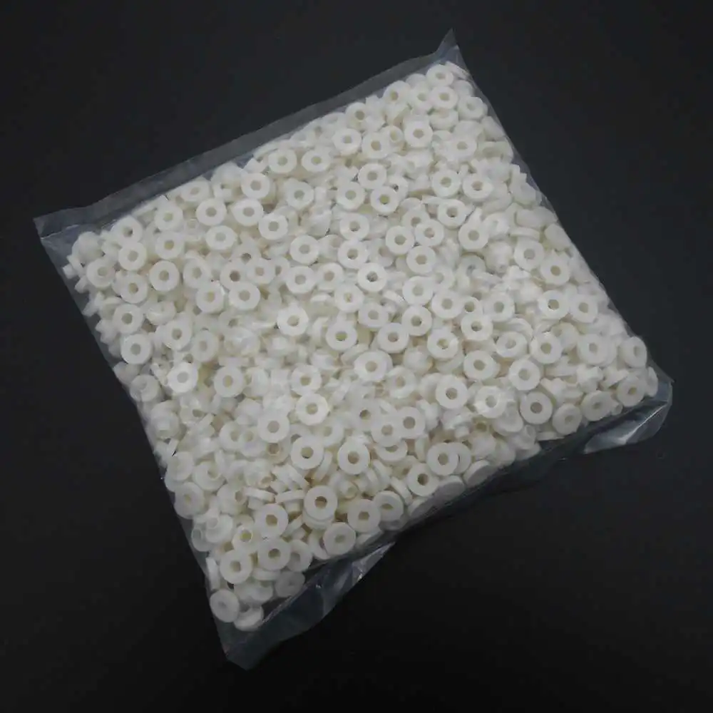 10000Pcs/Lot New TO-3P TO-247 Model M3 Plastic Washer Insulation Silicone Bushing 3MM White Height 4.5MM X Diameter 8MM For Bolt