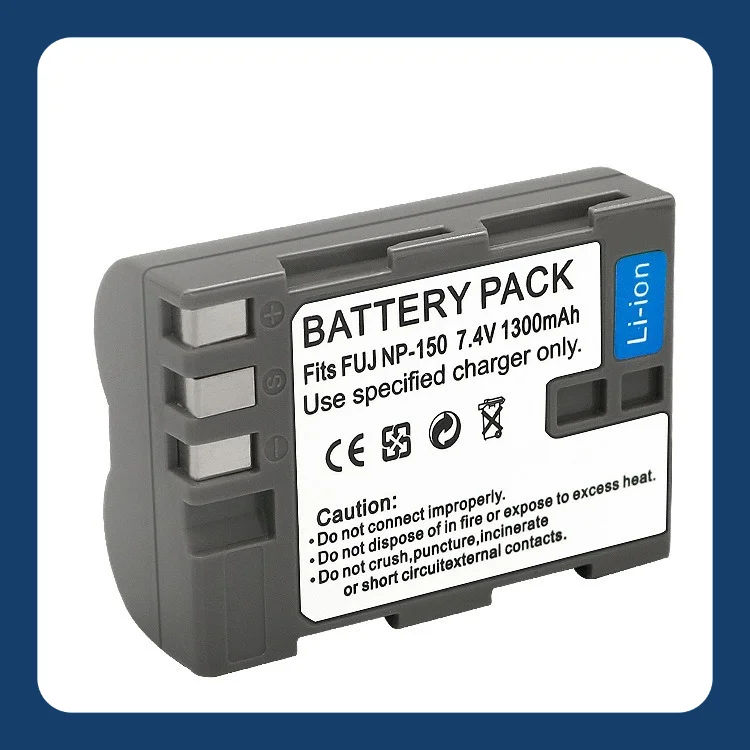بطارية 1300 مللي أمبير NP-150 لـ Fujifilm FinePix S5 Pro IS S5Pro - FNP150 بديلة مع بطارية ليثيوم شحن سريع