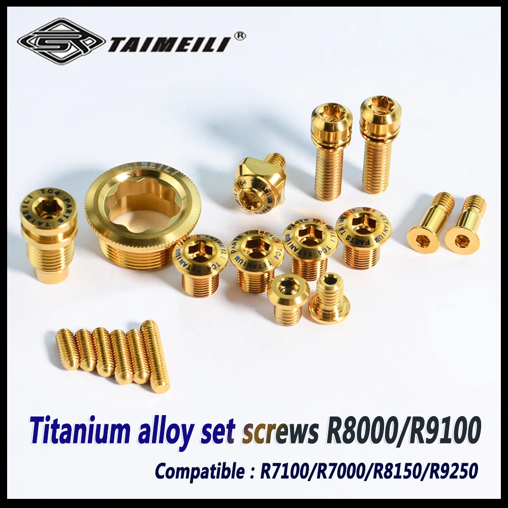 TAIMEILI Titanium alloy screw bicycle transmission R8000/9100/8150/9250 kit upgrade set screws