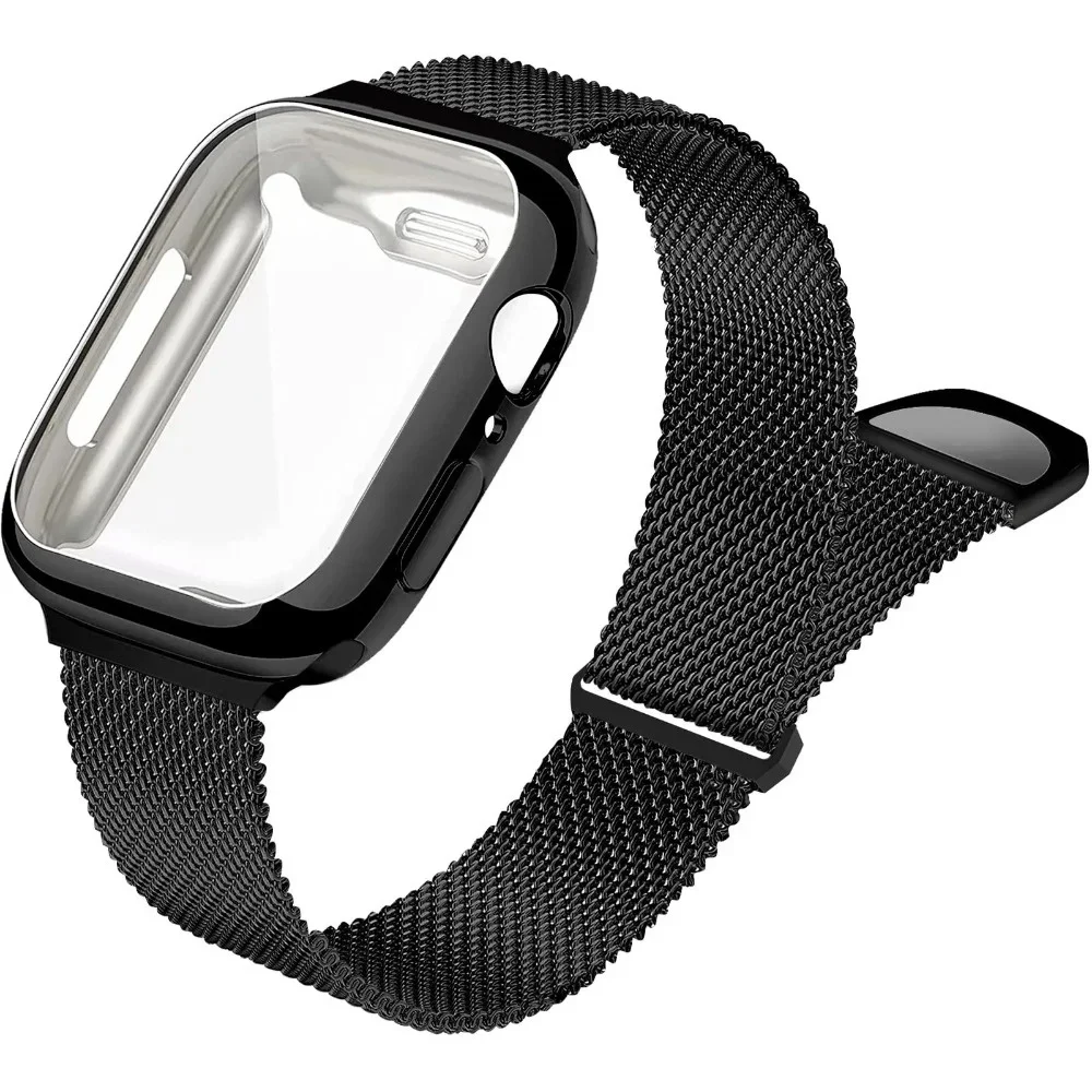 Milanese-Gehäuse+Armband für Apple Watch Band Ultra 49 41 40 44mm 38mm 46mm TPU-Bildschirm für iWatch Serie 10 9 8 7 6 SE 5 4 Correa 42 – Detail 12