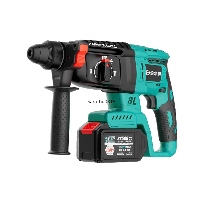 

Бесщеточный аккумуляторный перфоратор-отбойник 3-в-1, мощный промышленный ударный дрель-шуруповерт для бетона, литиевый