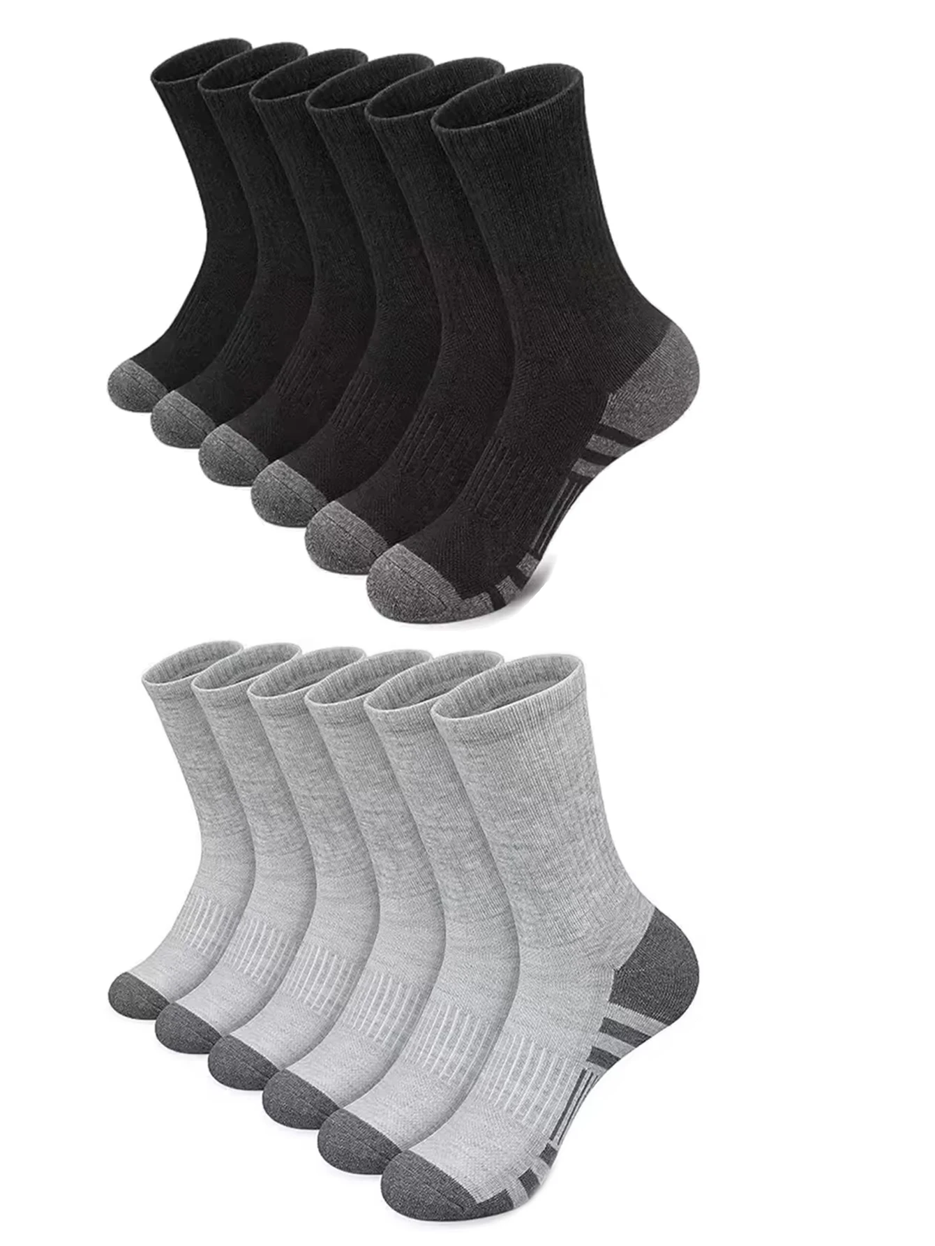 12 Paar Herren-Outdoor-Gym-Socken, hochwertig, bequem, weich, rutschfest, für Fußball, große Größe, neuer Stil