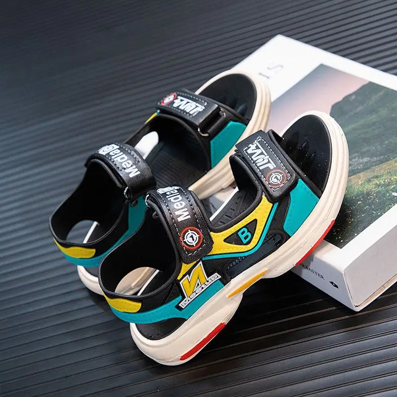 

Летние детские сандалии, милые детские сандалии с героями мультфильмов для мальчиков, нескользящие сандалии на мягкой подошве для мальчиков и девочек, удобная пляжная обувь для малышей