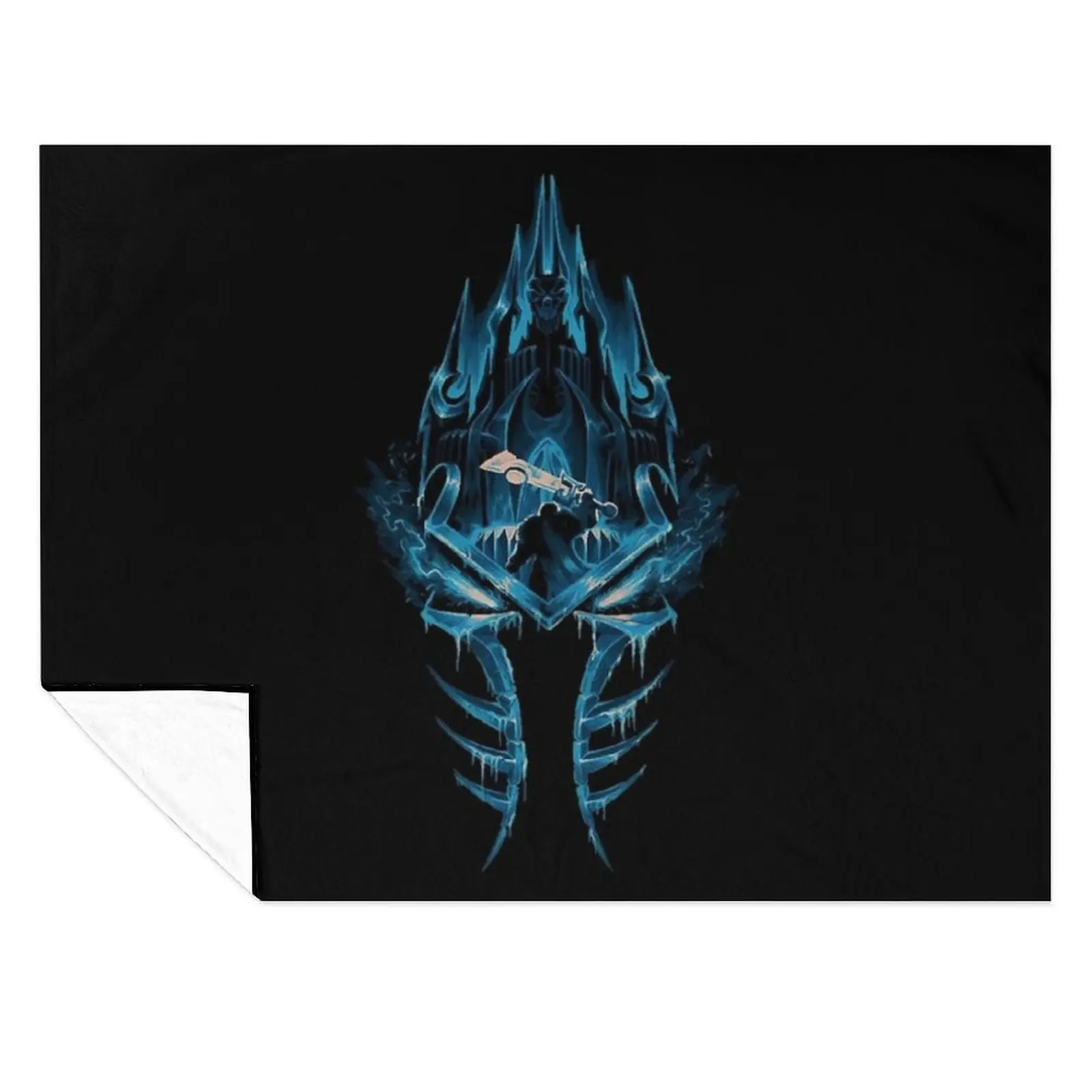 

Lich King Helmet high quality Throw Blanket Flannel Extra Large Throw Vintage Blankets
