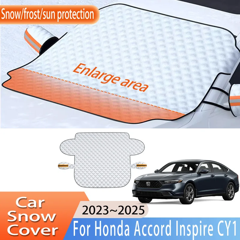 Car Accessories For Honda Accord Inspire CY1 2023~2025 Front Windscreen Snow Cover Ice Frost Sun Protector Waterproof Auto Parts