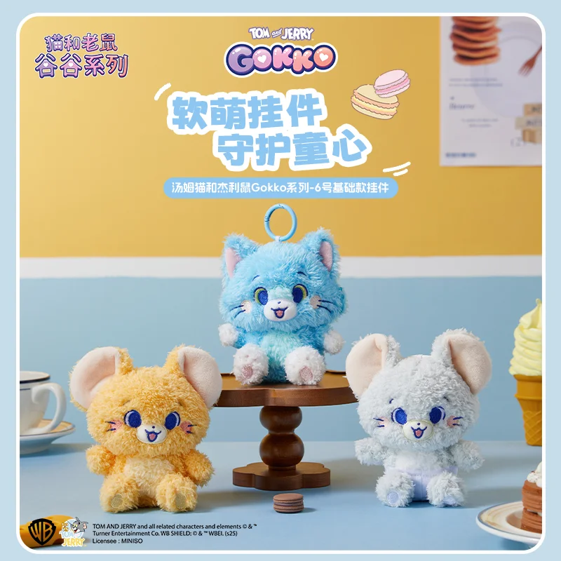 En Stock, colección genuina, serie Tom y Jerry Gokko, juguetes de peluche, colgante móvil, mochila, serie, juguete para regalo de Anime