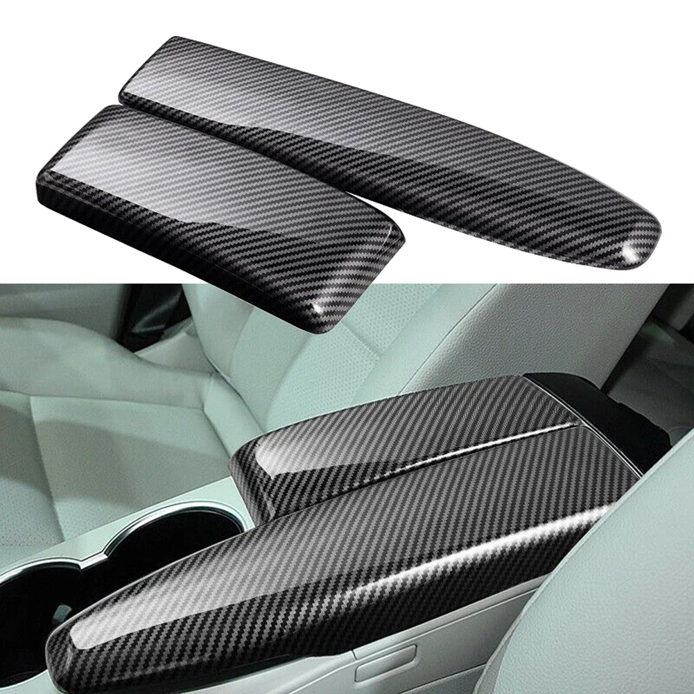 

For Mercedes-Benz C Class Center Armrest Box Panel Cover :ABS Carbon Fiber ABS Black High Quality For Mercedes-Benz E