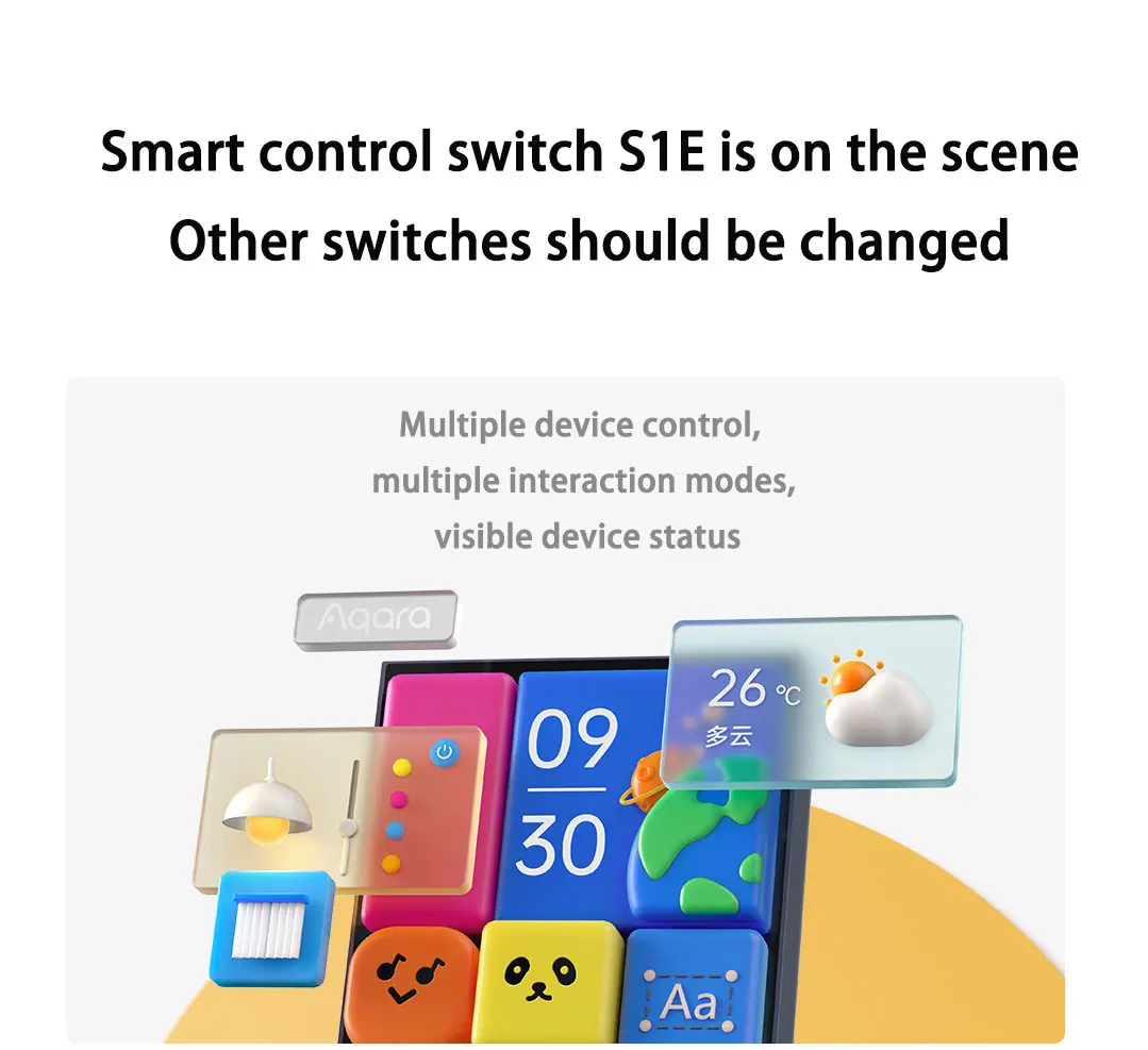 Aqara Smart Switch S1E Scene Panel Touch Control 4