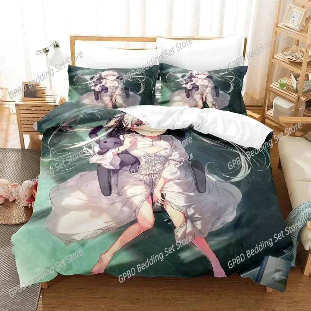 3D Printed Yosuga No Sora Kasugano 3D Duvet Cover Bedding Set Comforter Linen Pillowcases Home Decor Single Double Twin King