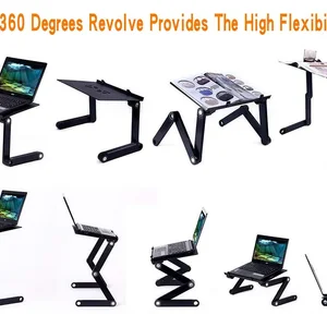 Adjustable table support for colder, portable, ergonomic, pc, notebook table, bed, sofa, mouse pad, aluminum 6 Main Sales Study Table - №3