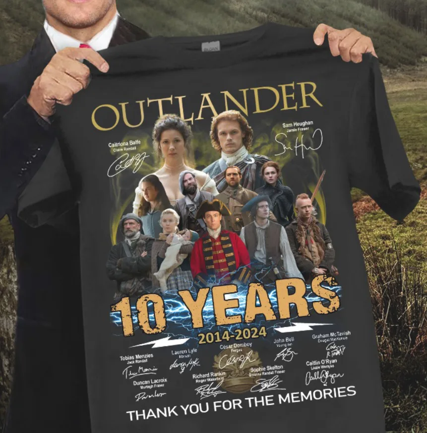 

Рубашка Outlander 10 лет 2014-2024 спасибо за воспоминания