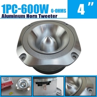 1PC 600W 4 Inch High Power 6 OHM Tweeter Aluminum Loudspeaker Super Power Clear Sound Easy Installation Car Audios Accessory