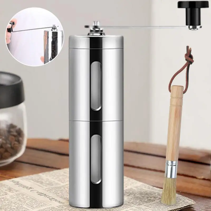 

Grinder High Quality Perfect Grinding Stainless Steel Easy To Use Hand-made Durable Coffee Grinder With Foam Maker Coffee Powder