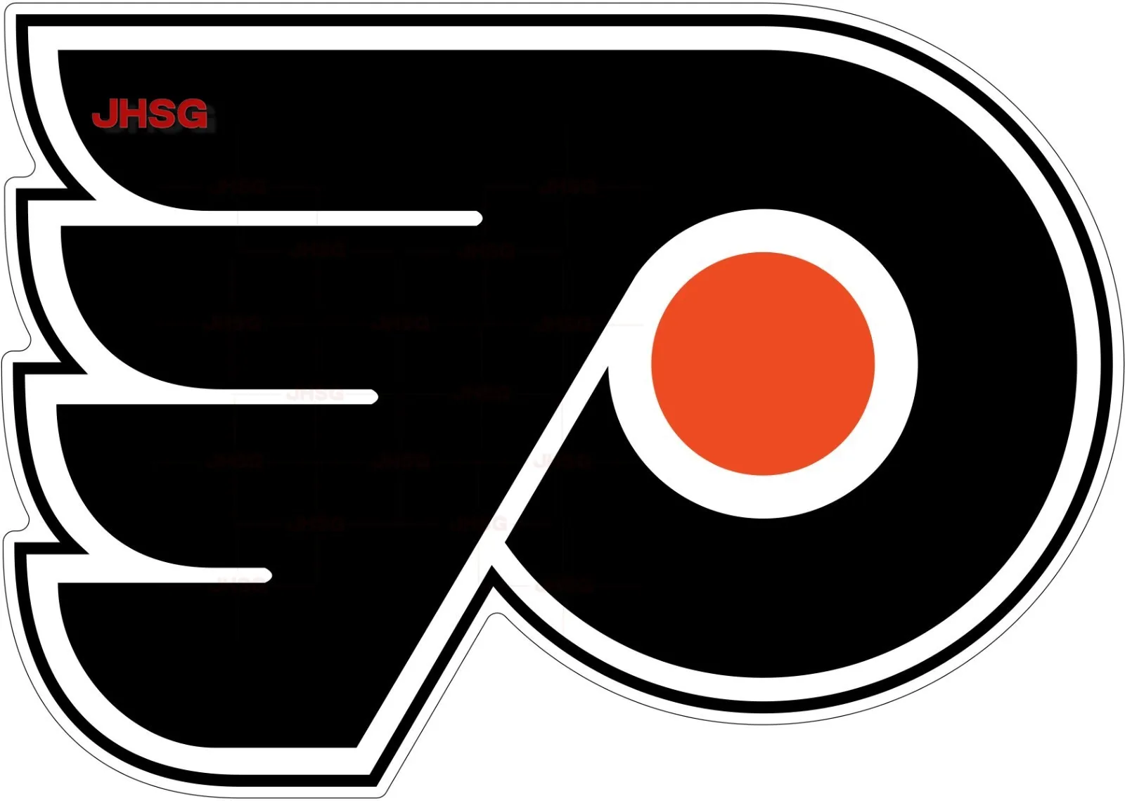 

Philadelphia Flyers Logo - Die-Cut Laminated Vinyl Decal Sticker