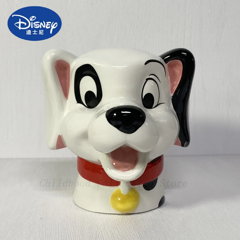 Disney 101 Dalmatians Dog Action Figure Model Toys Ceramic Vase Cartoon Kawaii Dalmatians 3d Head Pen Container Gifts For Kids