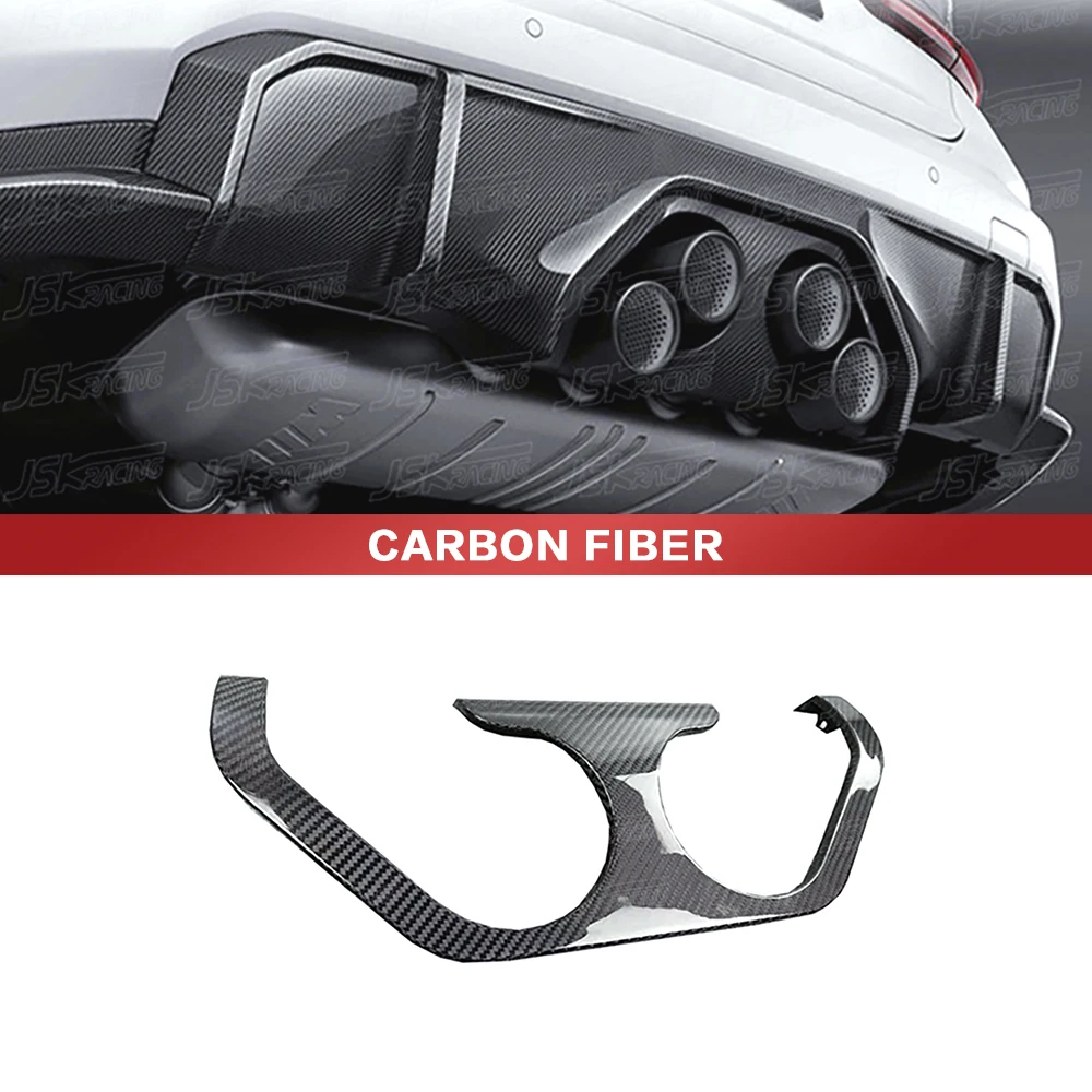 M-P Style Real Carbon Fiber Middle Outlet Exhaust Floor For Bmw 3 Series G80 M3 2021