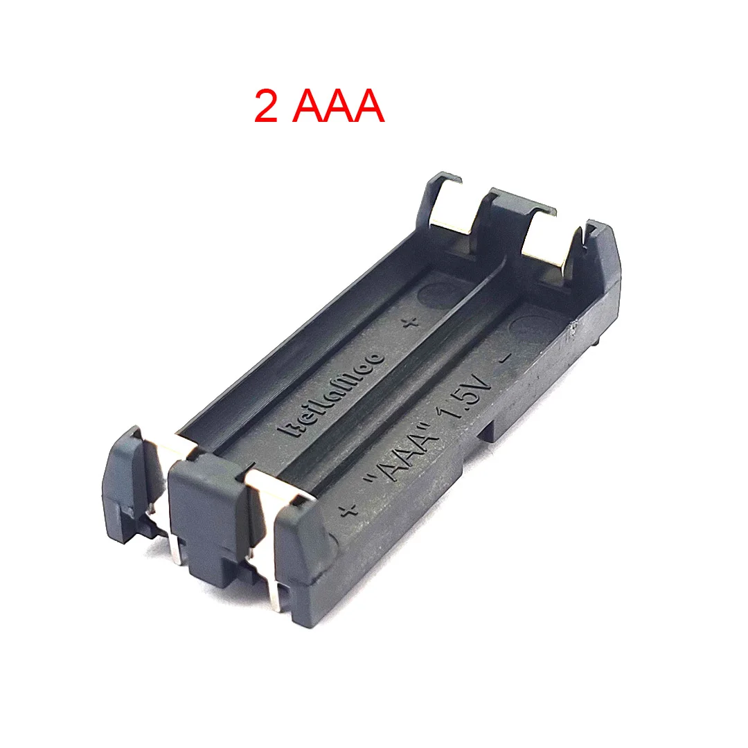 5 Pcs 2*AAA THM Battery Holder 2 Slot AAA Battery Box AAA Battery Case SMT With Pins AAA 3V