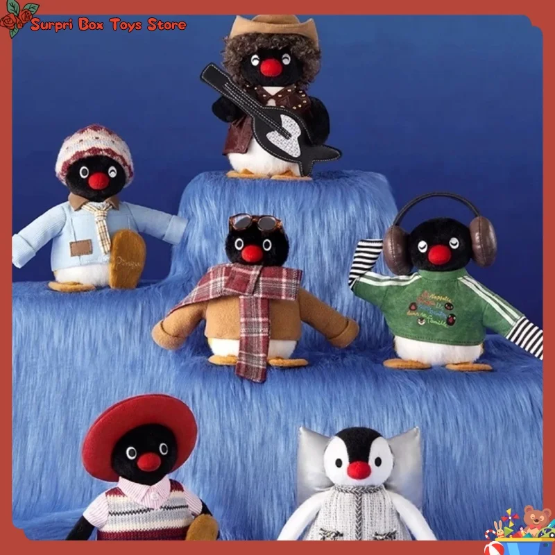 

New Pingu 45th Anniversary Vintage Ootd Series Blind Box Cute Penguin Bag Pendant Doll Collectible Toy Mystery Box Birthday Gift