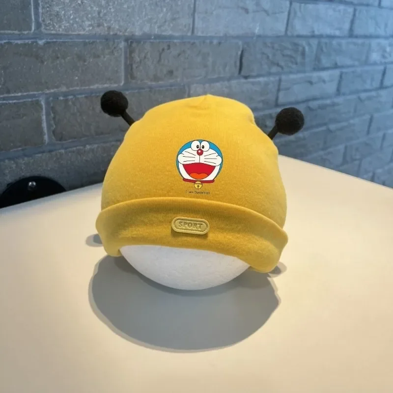 Miniso samenwerking anime Doraemon perifere Instagram schattige muts baby herfst en winter nieuwe warme gebreide pasgeboren babymuts