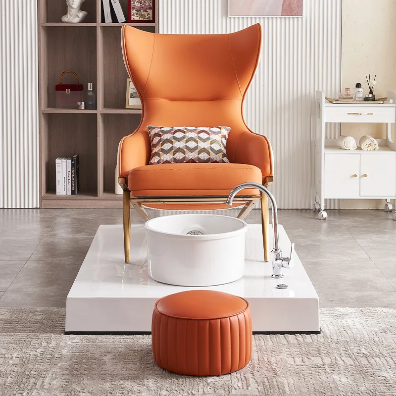 Portable Cosmetic Chair Electric Sink Luxury Throne Pedicure Chairs Nails Spa Bowl Cadeira De Manicure Salon Furniture MQ50XZ