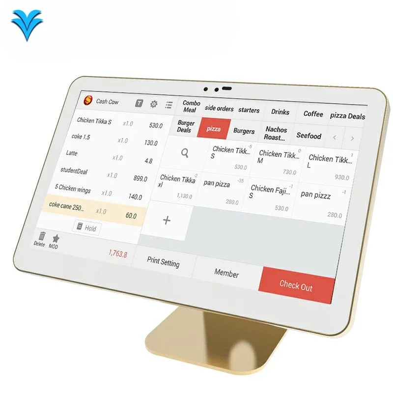 15Inch Touch screen Android electronic cash register for hair salon all in one pos terminal 1-9 Pieces image 5