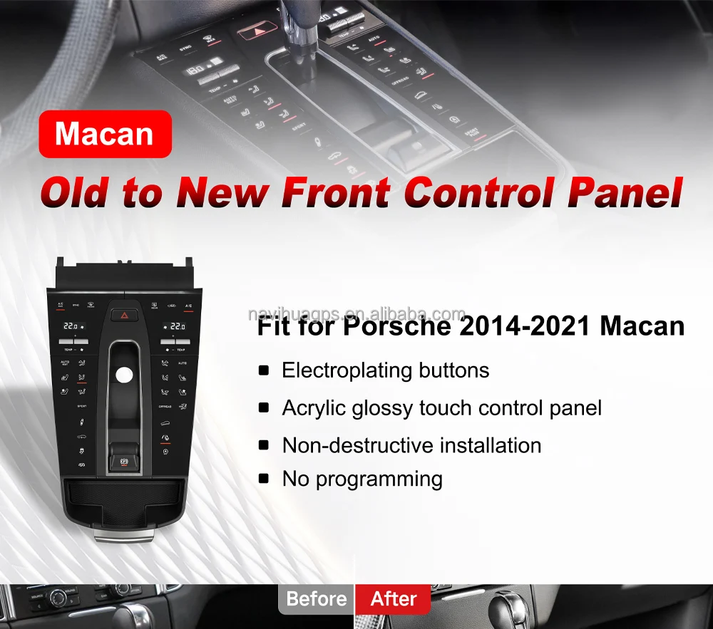 لوحة ال سي دي تعديل السيارة الداخلي وحدة التحكم المركزية لوحة التحكم في المناخ تكييف الهواء لعام 2014 2021