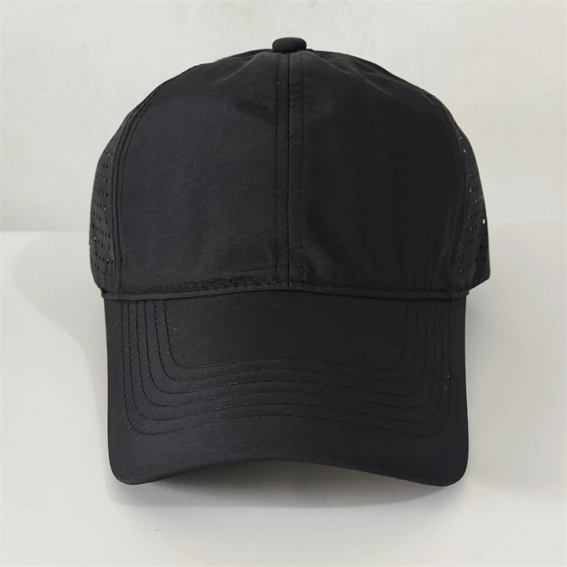 Custom Logo Men Women Quick-dry Baseball Cap Unisex Adjustable Dad Hat Summer Sunshade Hat Sport Cap Hip Hop Mesh Hat Bone