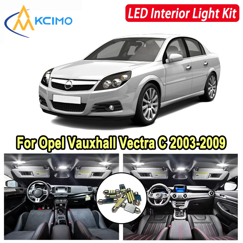 

Kcimo LED For Opel Vauxhal Vectra C(2003-2009) Premium Bright LED Interior Dome Map Trunk Light Kit