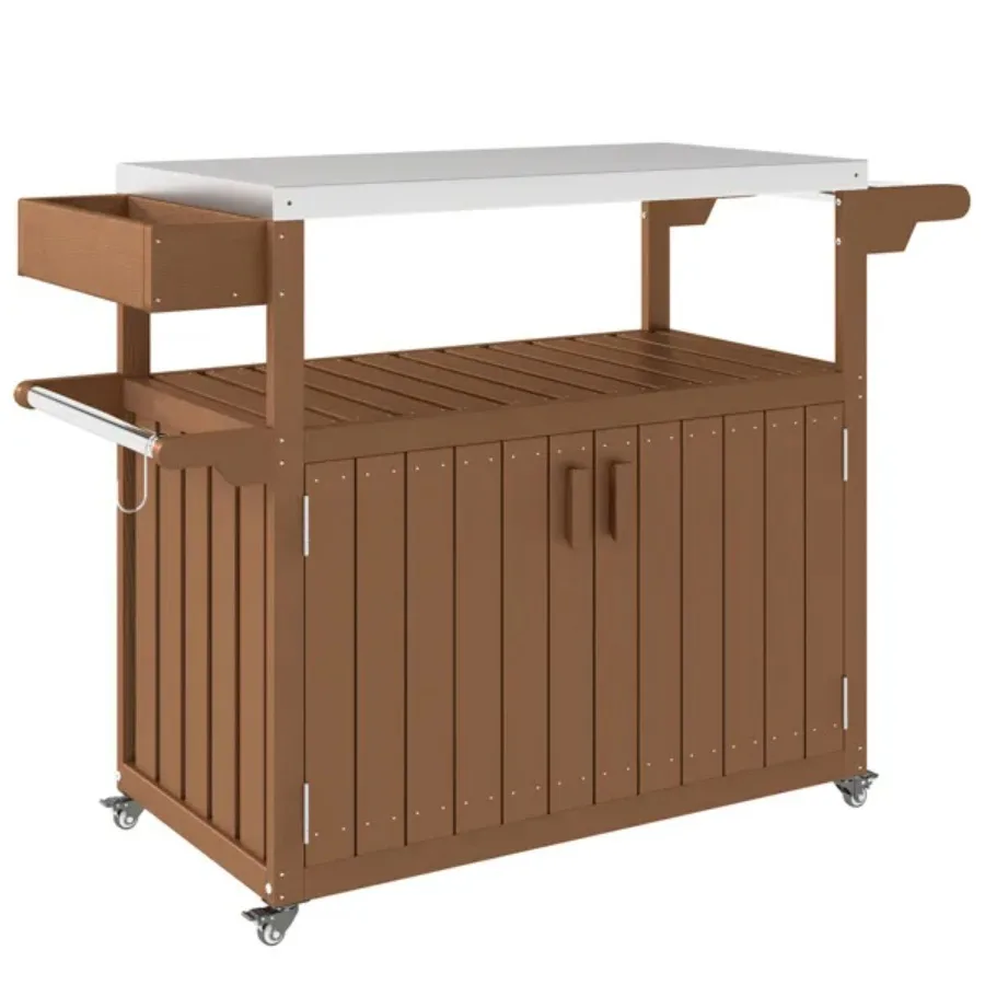 

Camping Cart Grill Cart Outdoor Bar Cart