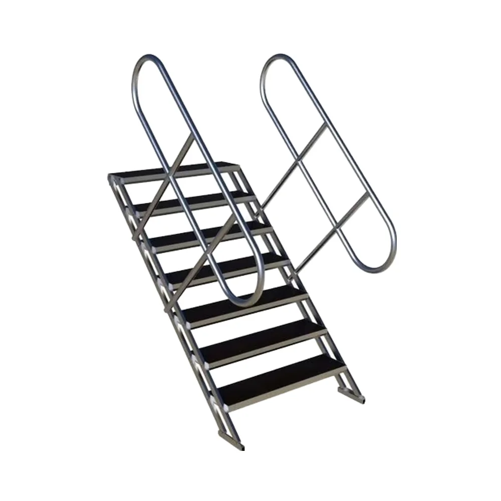 Portable Outdoor Aluminum Alloy & Plywood Folding Stair Stage Modern Appearance for Truss Lighting Displays