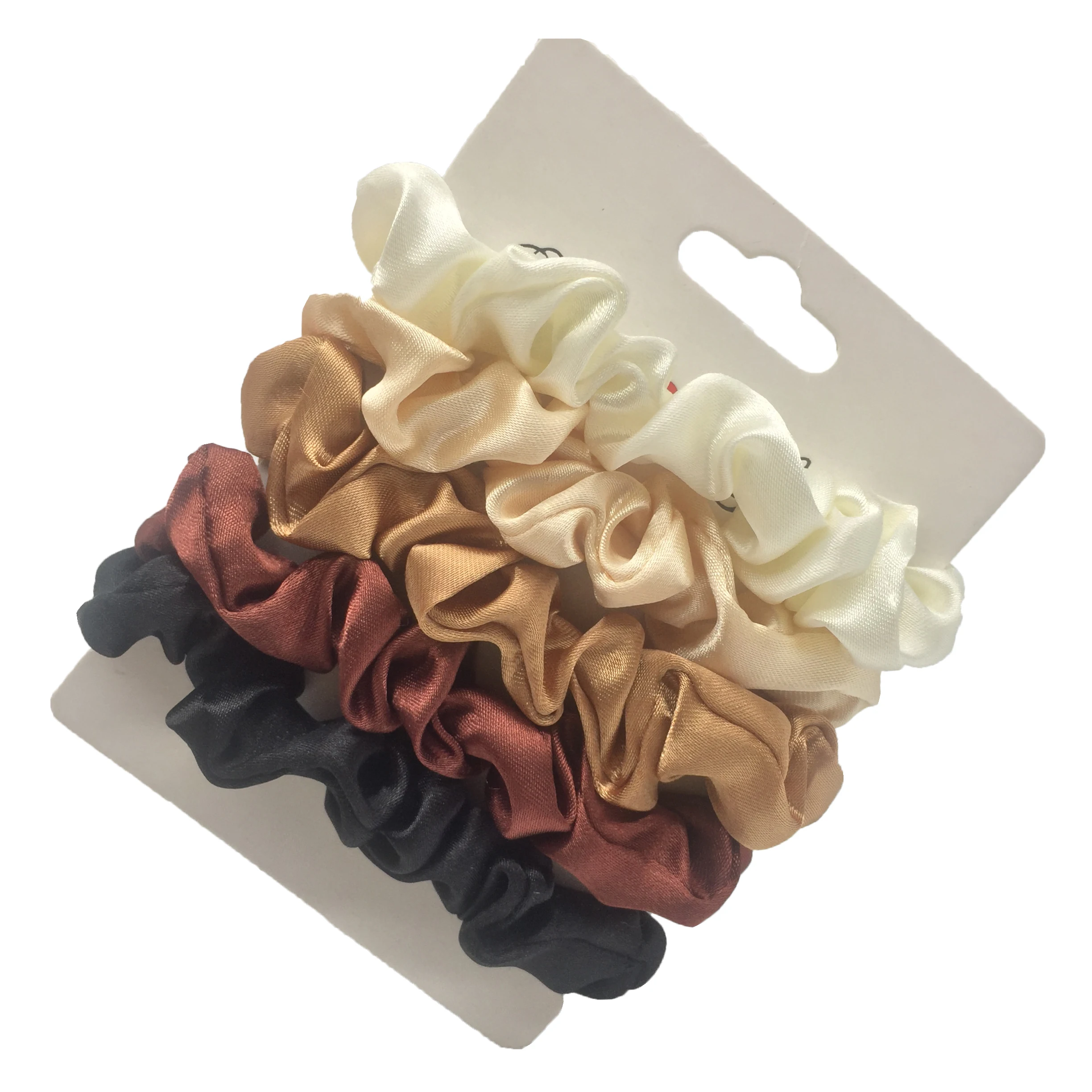 3/5/6Pcs Elegant Ponytail Holder Rubber Band Elastic Hairband Hair Accessories Silk Satin Scrunchies Women Solid Color Hair Rope