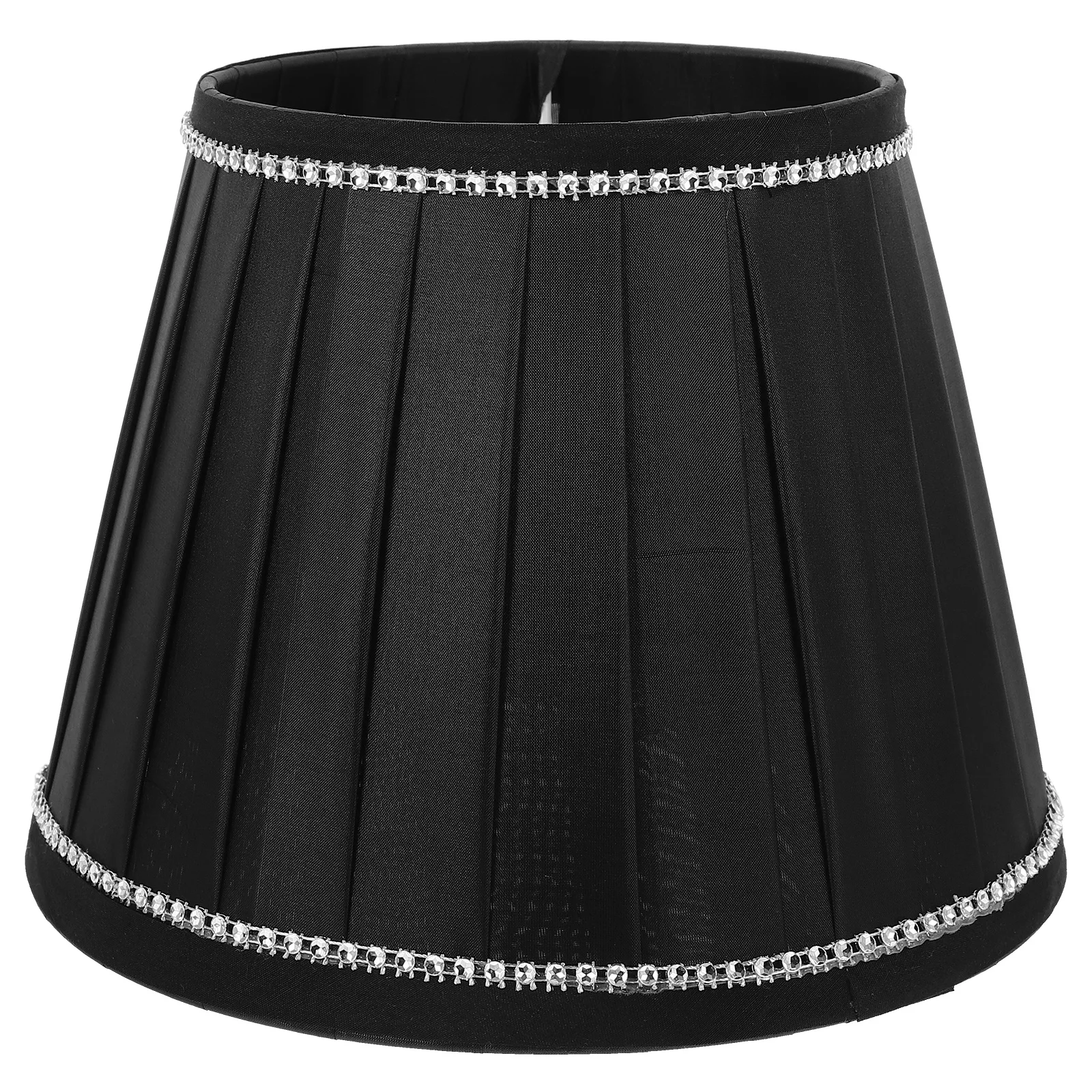

Pleated Lamp Shade E27 Light Cover For Table Lamp Durable Cloth Lampshade Easy Install Bedroom Office Decorative Lighting Cover