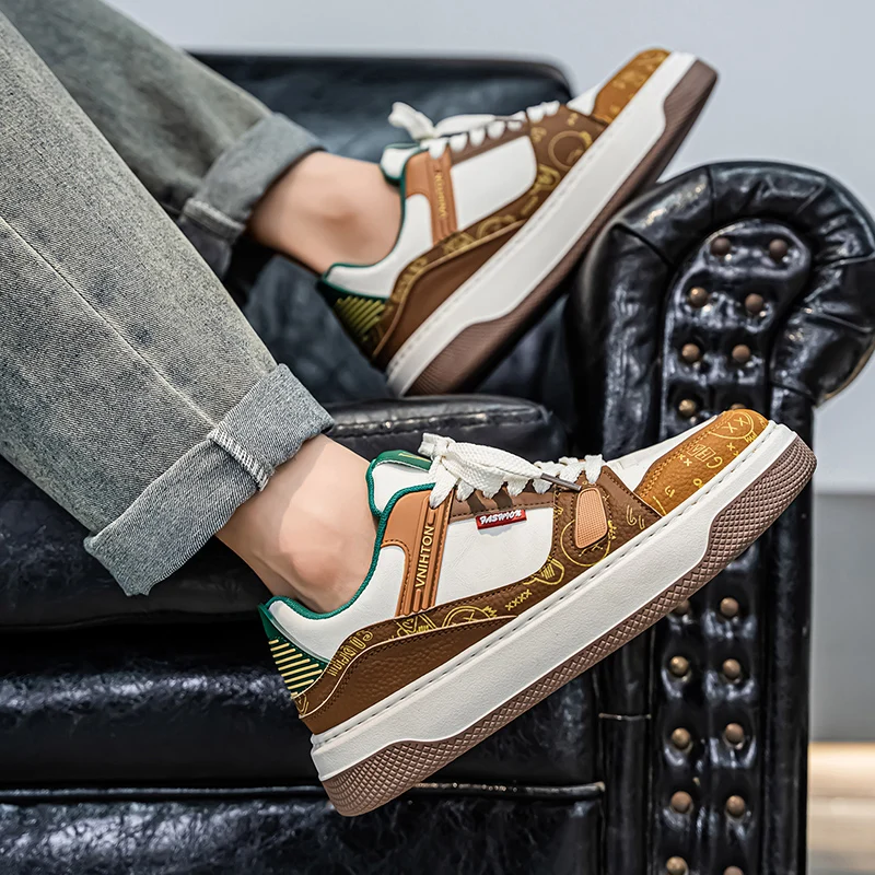 أحذية رجالية عصرية متعددة الاستخدامات، الطبعة الكورية، ملابس رجالية على طراز الشارع، ملابس الحضور اليومي