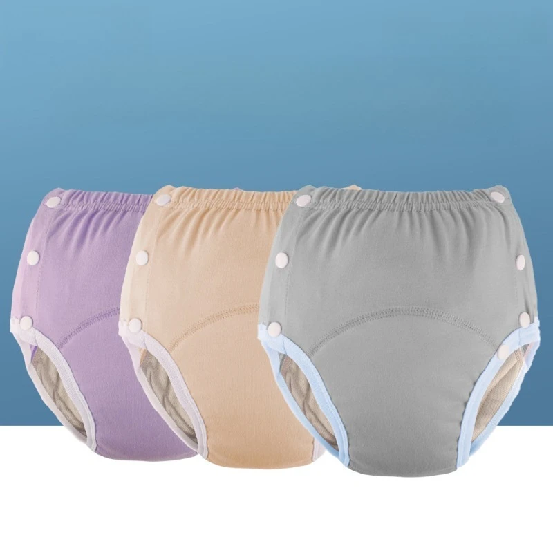 

Cotton Adult Diapers for The Elderly, Washable, Breathable, Leak Proof, Incontinence Proof, Adjustable Underwear Convenient