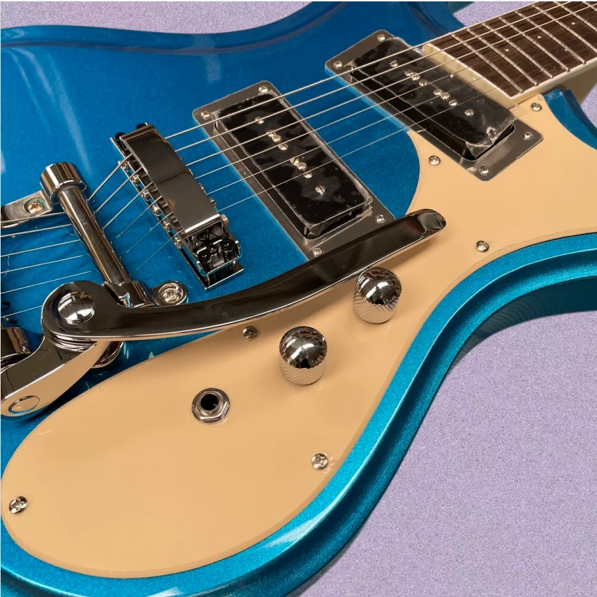 Electric Guitar Beginner - Guitare électrique bleue métallique à 6