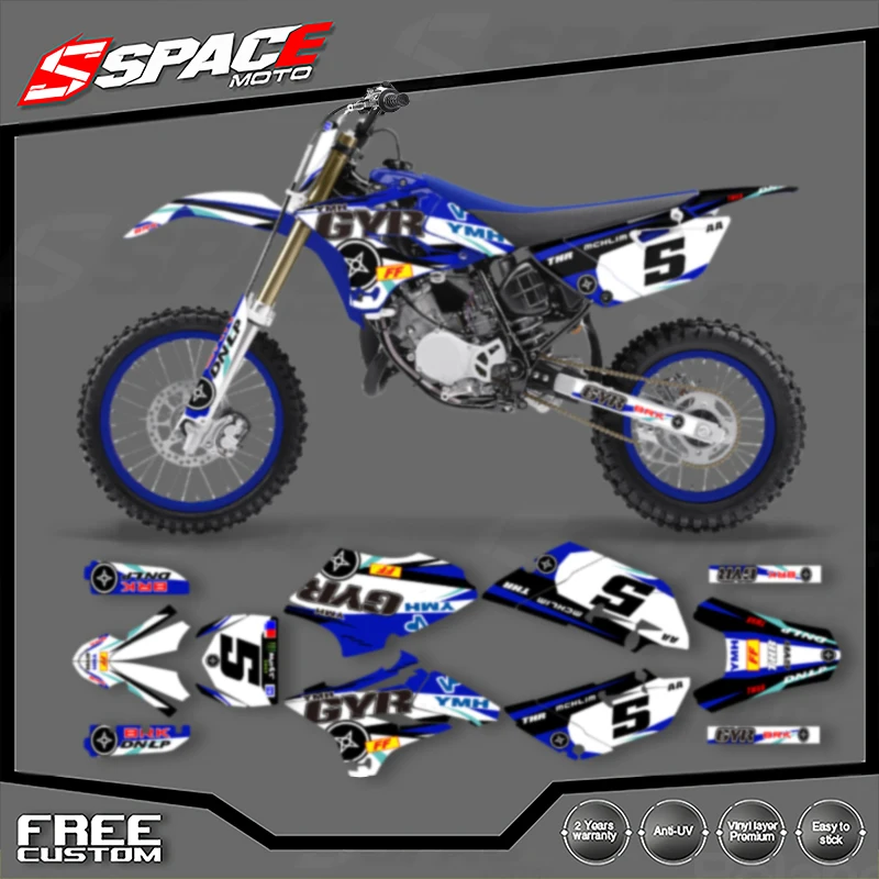 

Специальная мотоциклетная графическая фоновая наклейка SPACE для YAMAHA YZ85 2015 2016 2017 2018 2019 2020 2021, комплекты наклеек 003