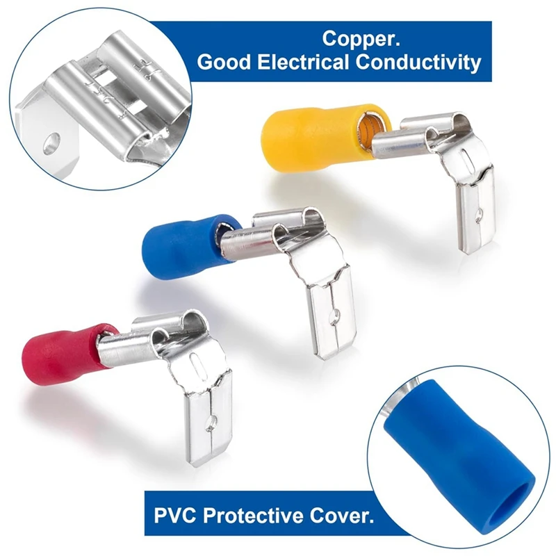 ABNO-75Pcs موصلات بأسمائها الحقيقية شبه المعزولة، مجموعة متنوعة من أدوات قطع الاتصال السريع على شكل حيوان الظهر، أنثى/ذكر 22-10 AWG