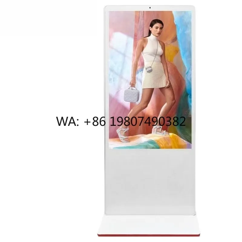 

32-65 Inch IPS HD NFC Interactive Touch Screen Vertical Floor Stand Kiosk Indoor Commercial LCD Digital Advertising Display