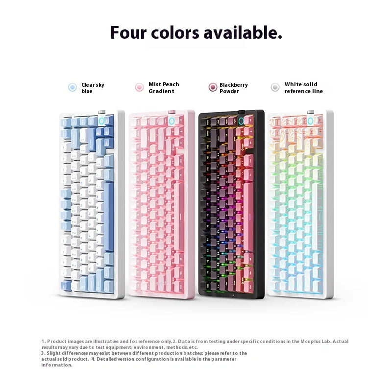 MCHOSE G75 V2 Mechanical Keyboard RGB BT 2.4G Wireless Support Windows macOS 10000mAh with Control Hub for Computer & Office