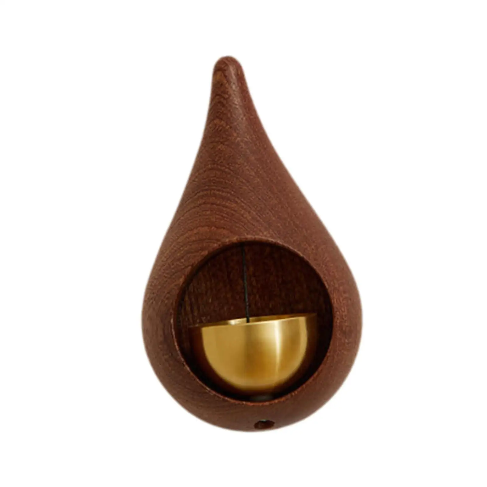 

Shopkeepers Door Bell Decor Housewarming Gift Magnetic Wood Doorbell with Brass Bell for Porch Wardrobe Restaurant Room Store