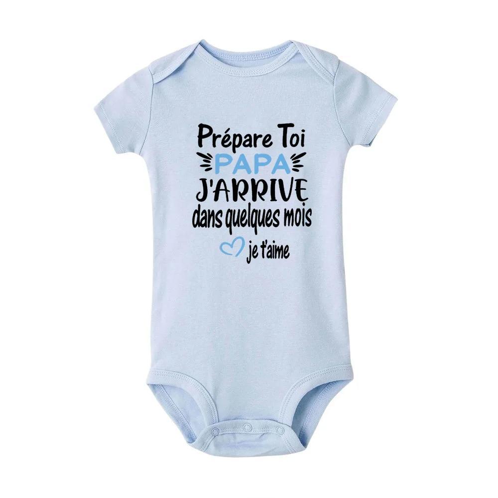 Prepare Yourself DAD I Will Arrive In A Few Months Baby Announcement Bodysuits Boys Girls Romper Body Pregnancy Reveal Clothes