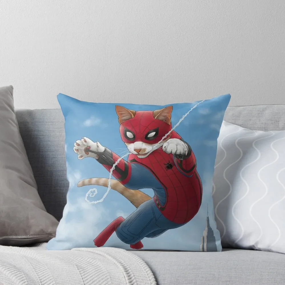 

Spider-Cat Throw Pillow Throw Pillow Covers Covers For Sofas pillow cover luxury cover christmas