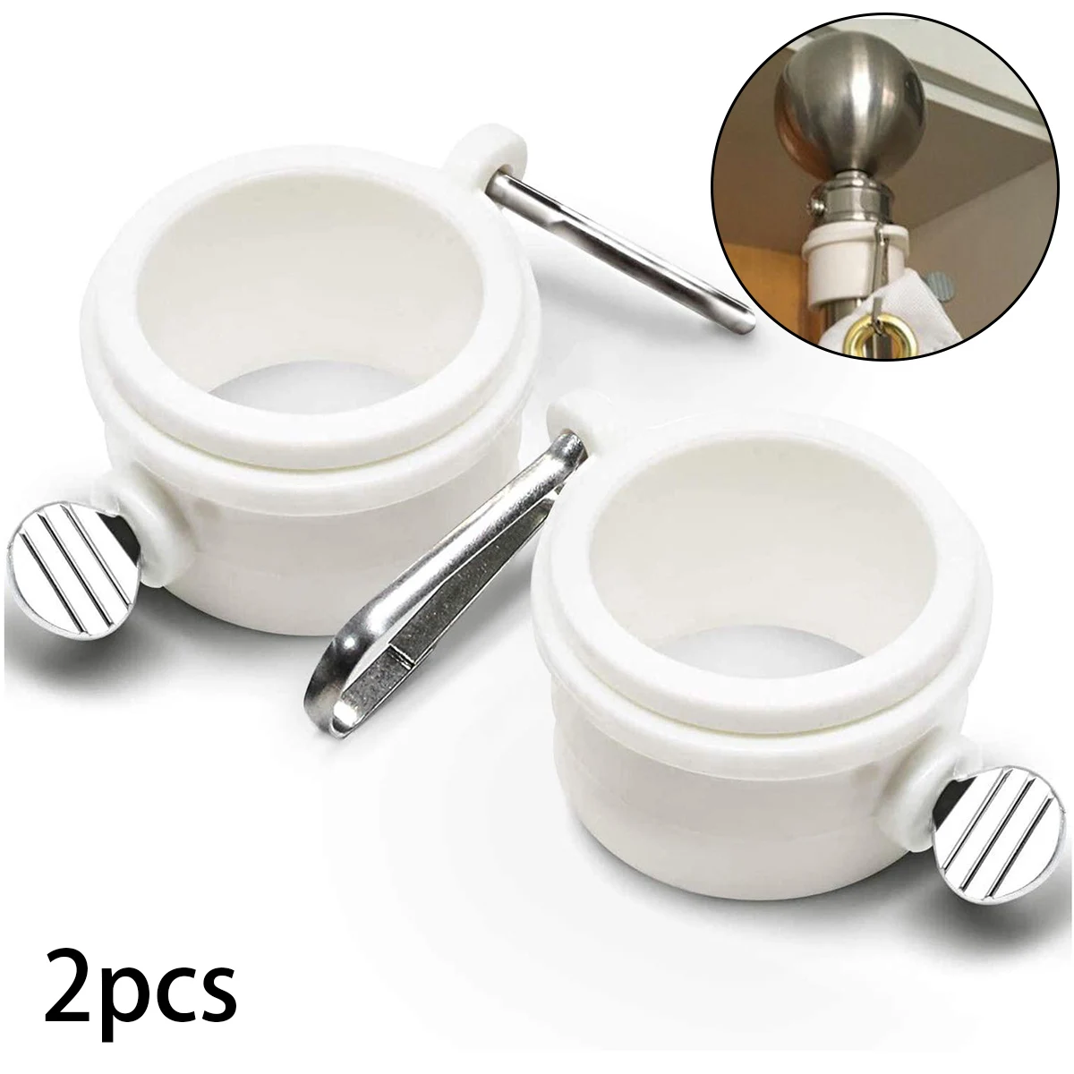 2pcs/lot Flag Pole Flagpole Rotating Rings Clip Anti Wrap Grommet Mounting Rings Kit Fit 1" Dia Flag Pole  Mounting Rings