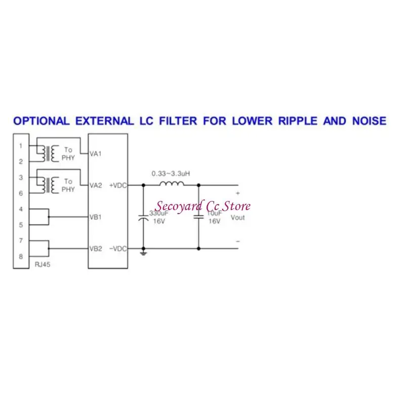 N3UC DP9700 POE Module Board Without Capacitor Efficient PD Module Supports 10M/100M/1000M/10G IEEE802.3af Compliant