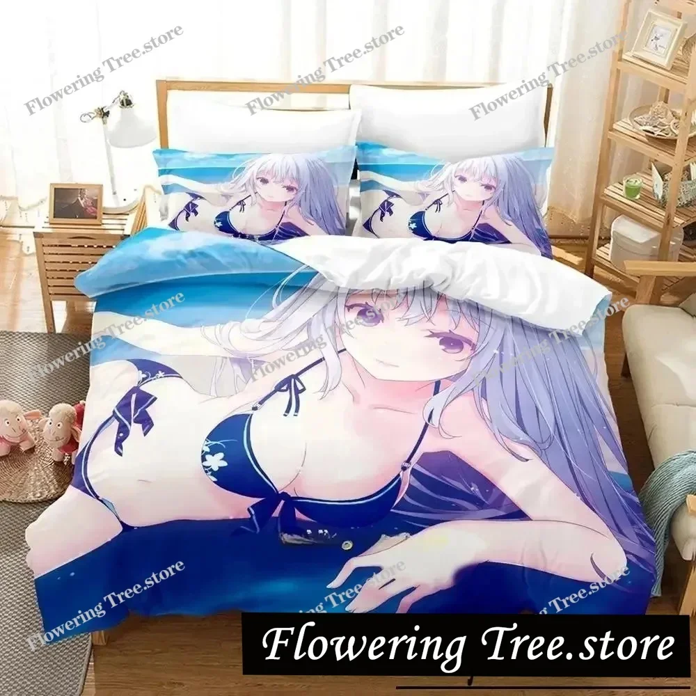 

2025 OreShura Bedding Set Single Twin Full Queen King Size Bed Set Adult Kid Bedroom Duvet cover Sets 3D Print Anime Bed Sheet