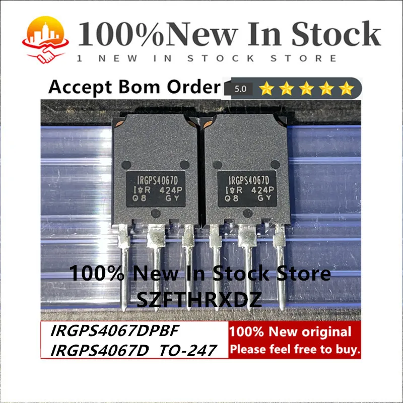 

100% Новый оригинальный IRGPS4067DPBF TO-247 IRGPS4067D TO247 IGBT TRENCH 600V 240A SUPER247