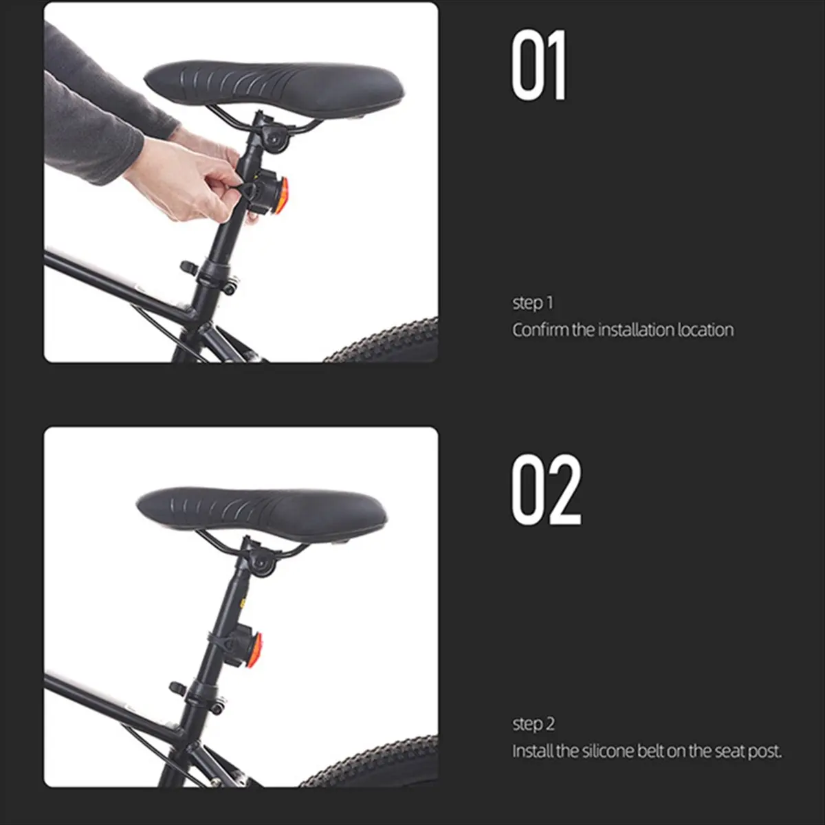 [Saleout]Bike Reflector Mount Stand Bicycle Taillight Reflector Holder for for Radar VARIL RTL515 RVR315 A
