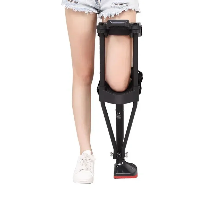 Support-Free Walking Aids Knee Walker Single-Leg Telescoping Assisted Walking Stick Hands Free Crutch Leg Knee Mobility